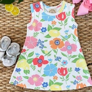 NWT Beaufort Bonnet Boca Blooms Pima Sleeveless Polly Play Dress Size 11 (10)